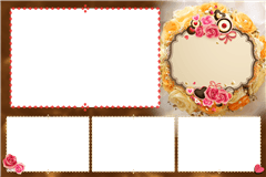 Modèle d’impression photobooth Floral2 – catégorie Mariage