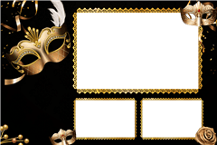 Modèle d’impression photobooth Maskerade – catégorie Amusant